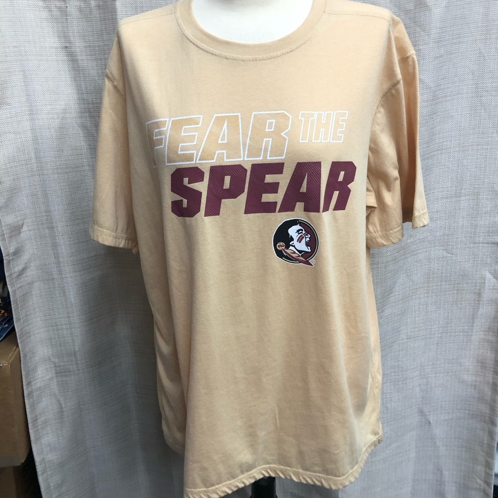 FSU T-shirt Gold “Fear The Spear” excellent condition Sz L